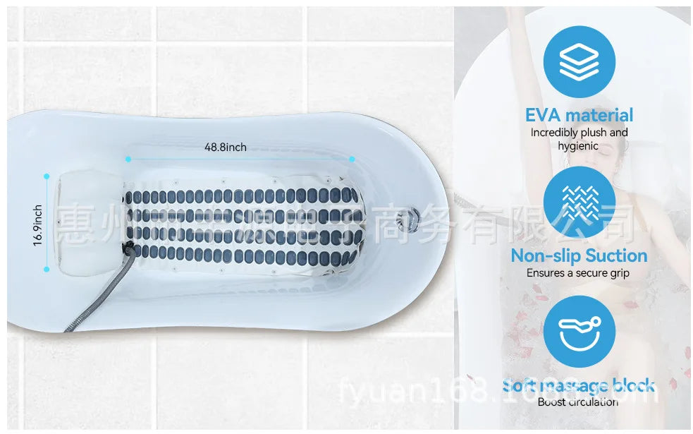 Massage Mat Waterproof Anti-slip Body Spa Home Full Body Massage Bathtub Bubble Machine New Electric Bathtub Bubble